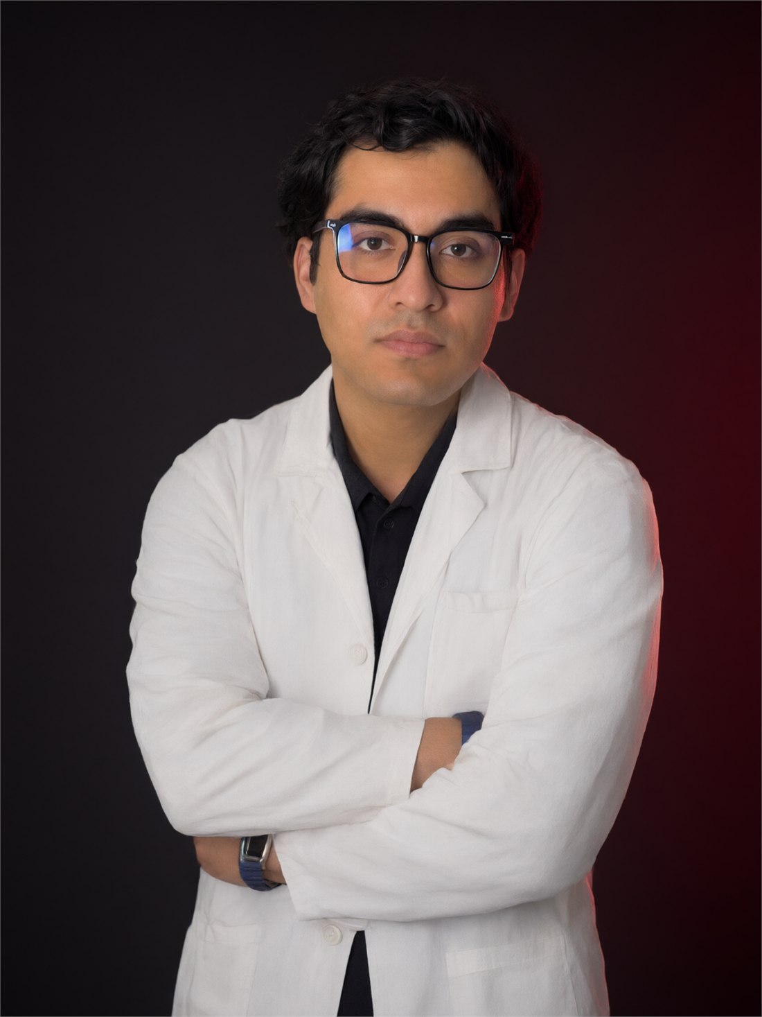 Jesús David, nutriólogo de Apex Performance, en su consultorio